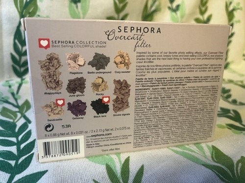 Sephora Overcast Filter Colorful Eyeshadow PHOTO FILTER Palette New in Box - Picture 2 of 2