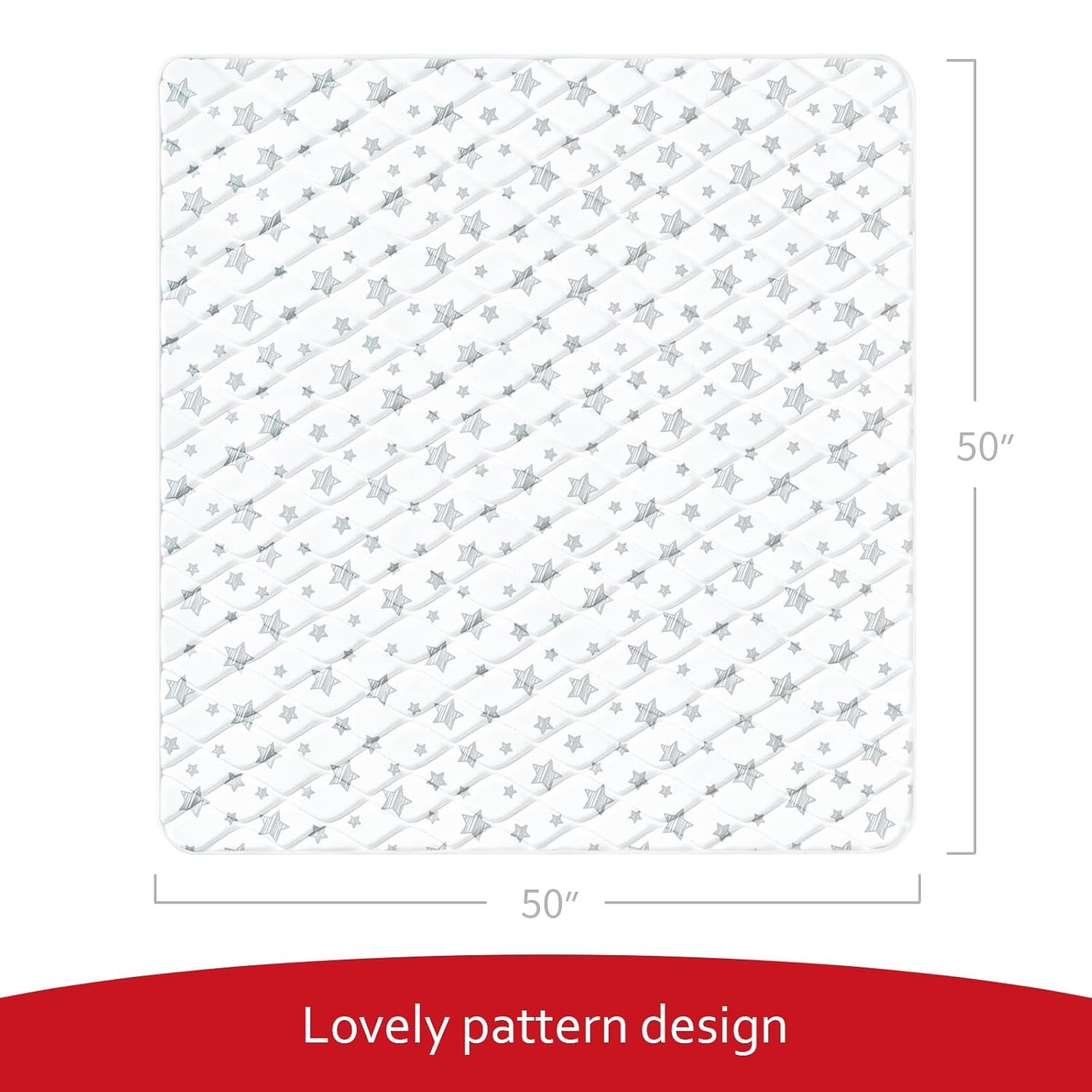 50''x50'' Foam Baby Play Mat - Comfortable & Safe Crawling Surface