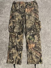 Mossy Oak Camo Cargo Pants Men's Medium 32-34 Green Hunting Outdoors Y2K VTG