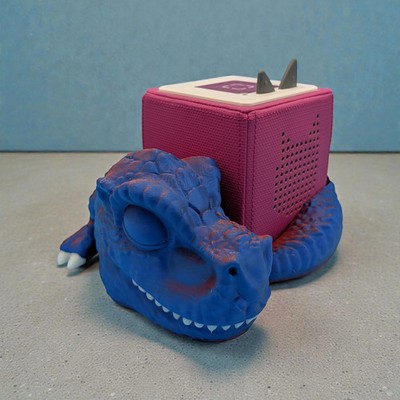 Toniebox Halterung Baby T-Rex Dino Ständer - Hörspielbox Regal Kinderzimmer Deko