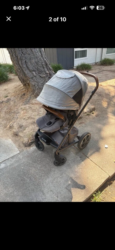 Cochecito Caviar Nuna Mixx Next con Hebilla Magnética ST13419CVR Gris Foto 3 de 4