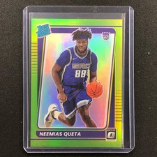 2021-22 Donruss Optic Neemias Queta Rated Rookie Lime Green 70/149