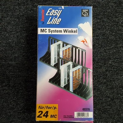 hama Easy Line Kassetten Halter 2 x für insgesamt 24 MCs MC System Winkel OVP
