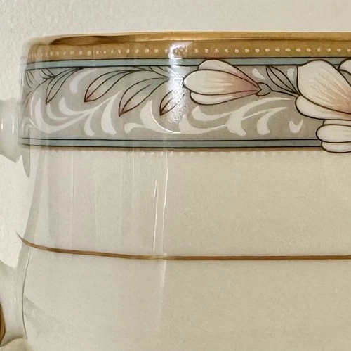 Pristine Noritake ‘Barrymore’ Bone China Gravy Boat & Underplate; Japan
