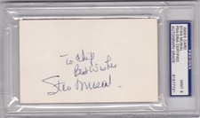Stan Musial St. Louis Cardinals Signed Postcard PSA DNA Auto 8 HOF 24t AS 5t WS