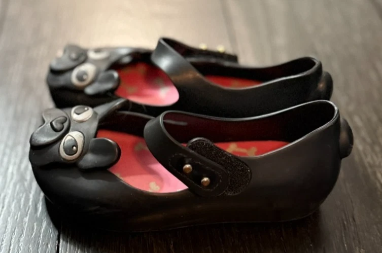 Mini Melissa Black Jelly Mary Jane Size 9 Dog Puppy - Image 2 of 4