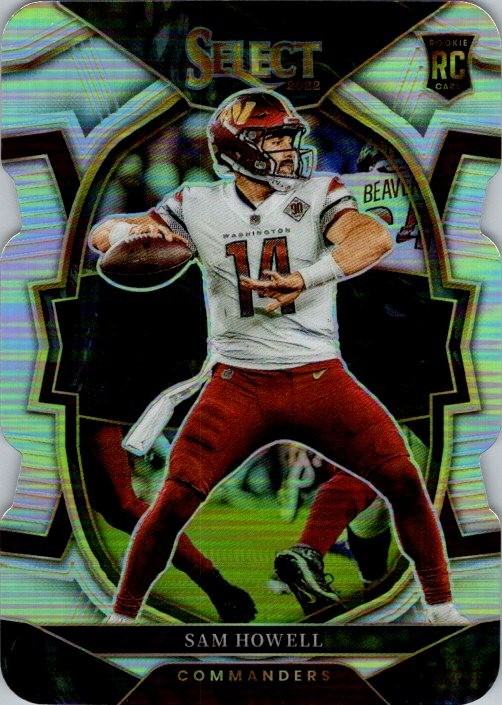 Sam Howell 2022 Select Silver Concourse Die-Cut Rookie Card #76 - Commanders