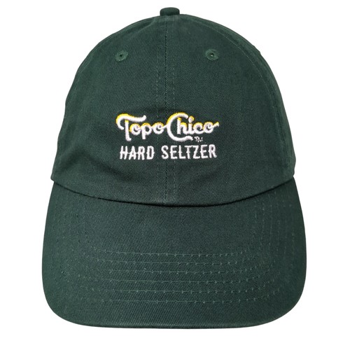 Topo Chico Hard Seltzer Slideback Hat Green One Size Embroidered Outdoor