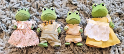 Sylvanian Families Bullrush Froschfamilie Vintage