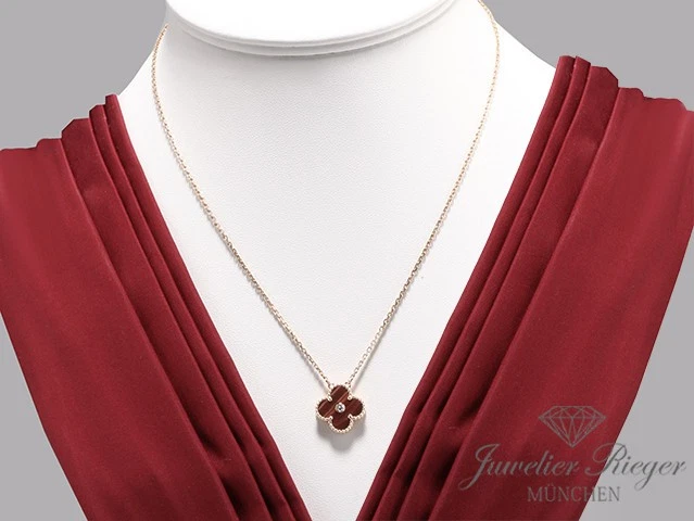 Van Cleef & Arpels Collier Vintage Alhambra Rosegold 750 Holiday Edition 2017 - Bild 3 von 4