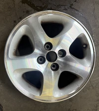 #64818 99-03 MAZDA PROTEGE OE USED WHEEL MACHINED SILVER 9965G26050