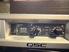QSC GX5 2-Channel Power Amplifier XLR RCA Inputs Rack Mountable Crossover