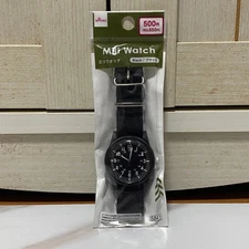 DAISO Japan Mili Watch Black New Unopened | Japan Exclusive Rare Military Style