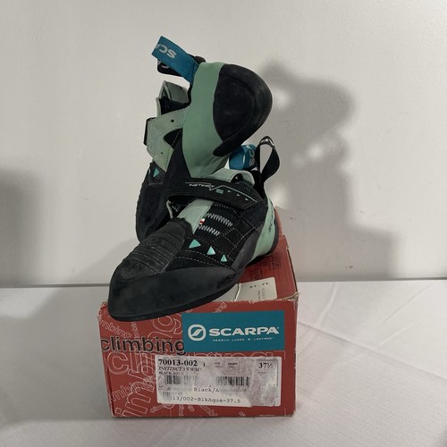 Scarpa Instinct VS Climbing Shoe Women's Black/Aqua 37.5 Womens Size 6.5