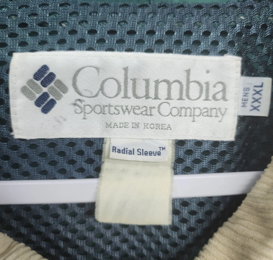 Vintage Columbia Jacket Mens XXXL Green Radial Sleeve Corduroy Collar Hunting  - Image 2 of 4