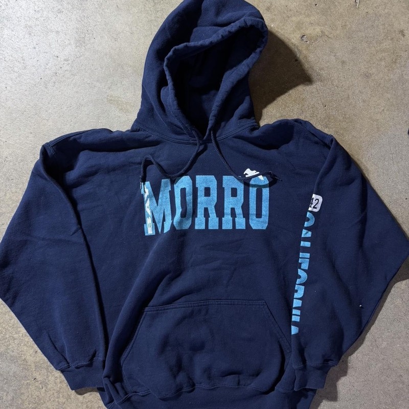 Vintage Navy blue Morro Bay hoodie #california #surf size medium