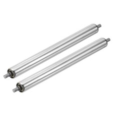 2 Pack Stainless Steel Conveyor Roller 1" Diameter 12" Length Silver