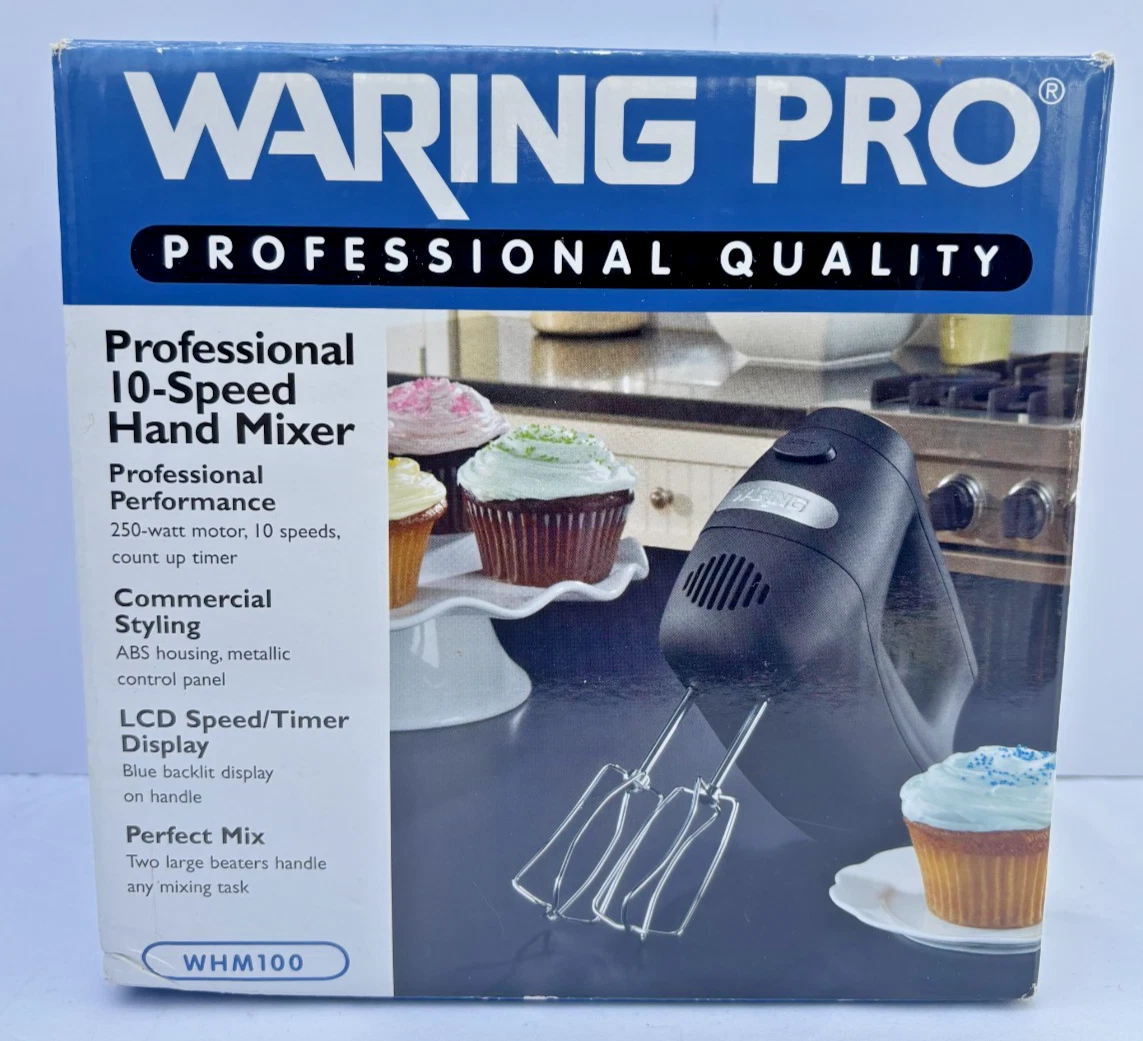 WARING PRO 10 SPEED HAND MIXER - BLACK - NEW
Opens in a new window or tab