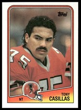 Tony Casillas RC 1988 Topps #391 Atlanta Falcons