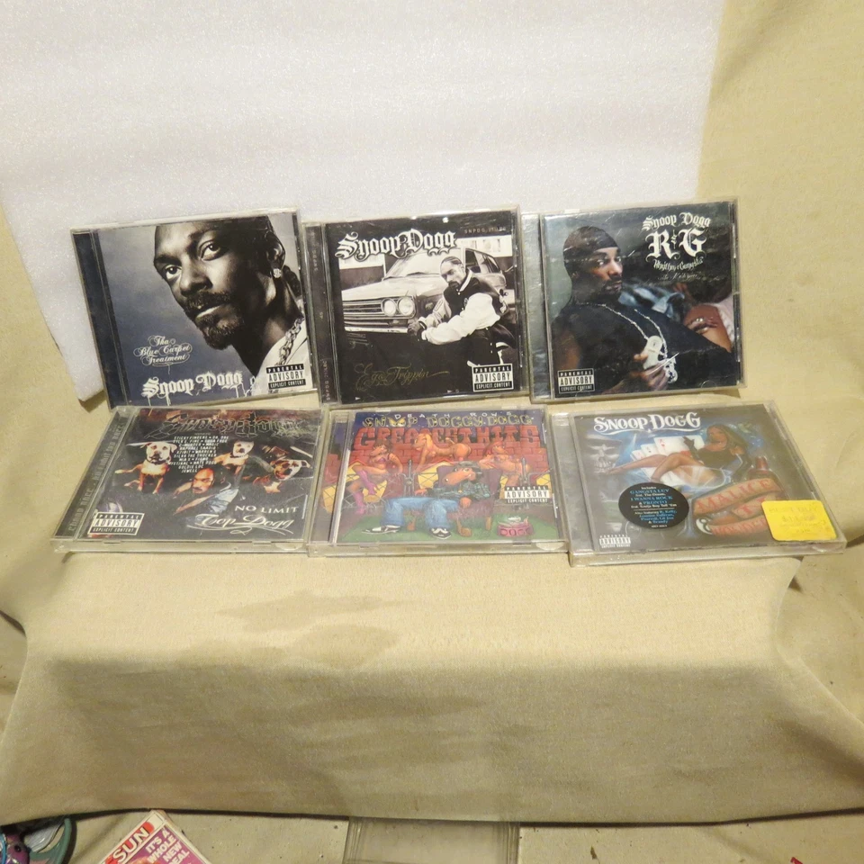 LOT OF 6 Snoop Dogg Cds Malice-Ego trippin-Blue carpet-R&G-Greatest hits-Top dog - Image 1 of 1