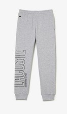 Lacoste Unisex Kid's Branded Logo Sweatpants-Gray Size 3 years New With Tags