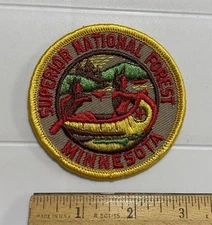 Superior National Forest Minnesota Boundary Waters Canoeing Round Patch Badge
