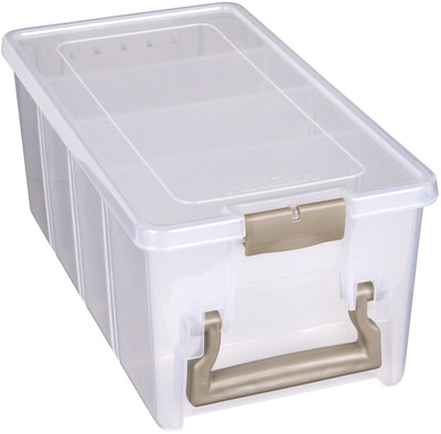 ArtBin Super SEMI Satchel-15.25''X8''X6.25'' Translucent, 6925AB
