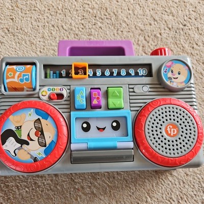 Fisher Price LAUGH N LEARN GHETTOBLASTER ENGLISCHE VERSION Baby Aktivität Spielzeug 