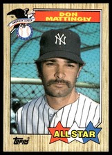 Don Mattingly 1987 Topps #606 Yankees MLB READ FREE SHIPPING AutographDen