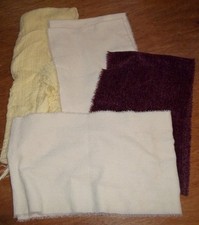 4 womens scarfs Plain solid 3 Infinity and 1 wrap around white cream burgundy