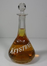 1890s KEYSTONE WHISKEY BACK BAR BOTTLE SALOON WHISKEY DISPLAY BOTTLE DECANTER