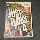 Wii Just Dance 4 Ubisoft Music & Rhythm Complete Game + Manual + Case NTSC-U/C