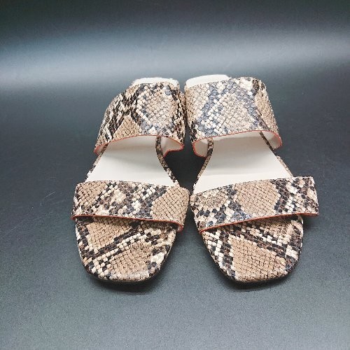 Kendall Kylie Open Toe Python Pattern Chunky Heel… - image 5