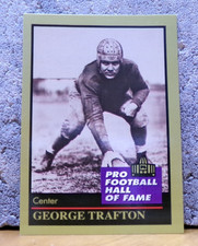 PRO FOOTBALL HALL OF FAME CARD ELECTED 1964 GEORGE TRAFTON CHICAGO BEARS
