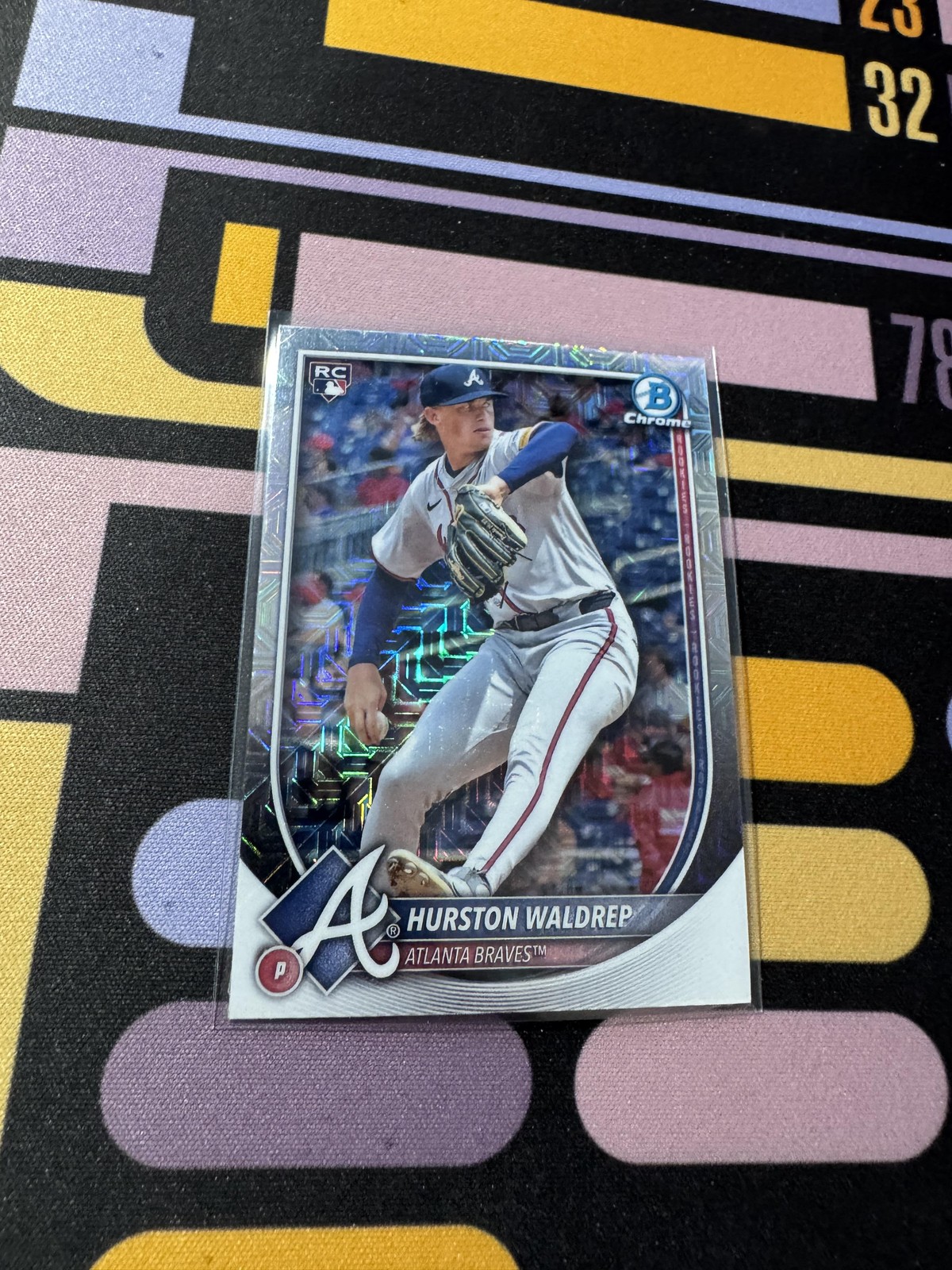 2025 Bowman #61 Hurston Waldrep Chrome Mojo Refractor