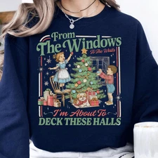 Holiday Tee From The Windows To The Walls I’m About Funny Christmas Shirt Unisex