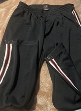 VTG 90'S 00'S JORDAN BRAND NIKE FULL ZIP TRACKSUIT TRACK PANTS MEN'S 2XL BLACK