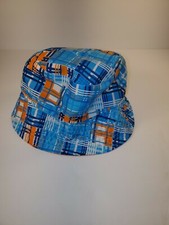 Kids UV Skinz Reversible Bucket Sun Hat Solid orange or Blue and orange Striped