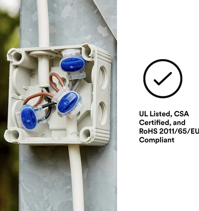3M Wire Connector Electrical IDC Pigtail, Self-Stripping, 22-14 Awg Pack of 10 - Image 3 of 4