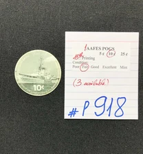 AAFES POGS, 15th Series/Printing,1 POGS, 10¢, #P918, FAIR