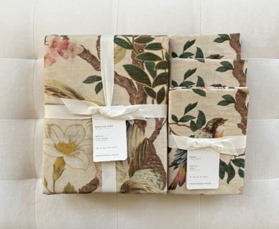 Pottery Barn NOLA SONGBIRD Duvet Cover King Cali King & 3 Euro Shams Multi NWT