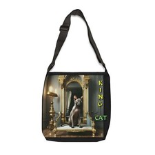 King Cat Adjustable Tote Bag Pet Lover's Bag