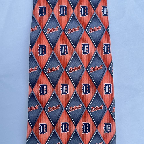 Detroit Tigers MLB baseball officially licensed 100% silk neck tie NWOT - Picture 3 of 4