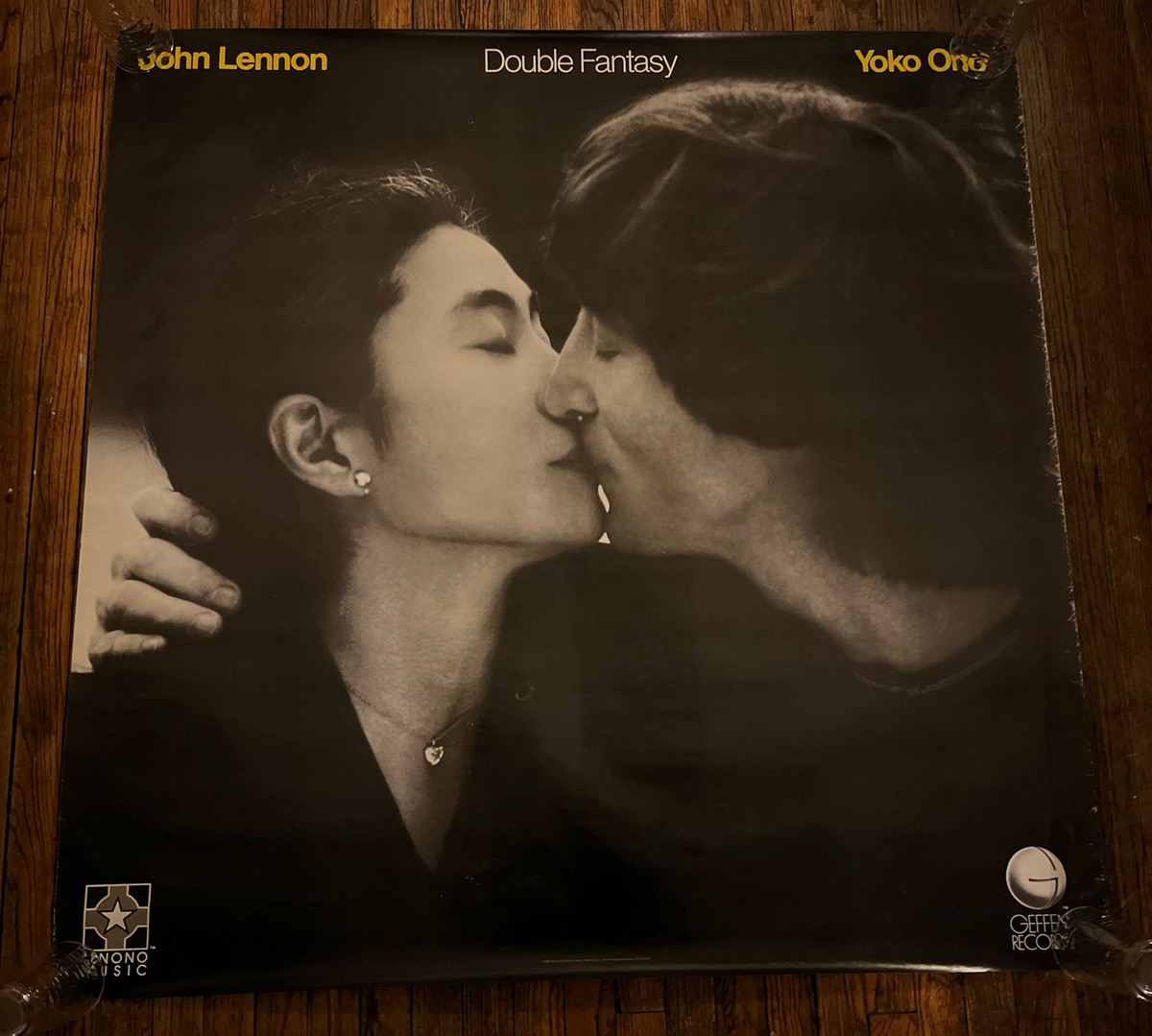 John Lennon and Yoko Ono Vintage Poster Double Fantasy music