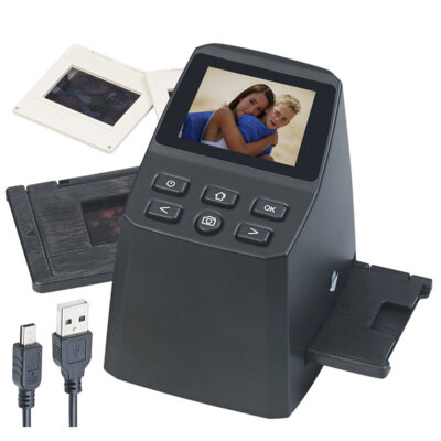 Somikon Stand-Alone-Dia- & Negativ-Scanner mit 2,4'' / 6,1 cm Display, 14,6 MP