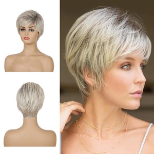 blonde undercut wig