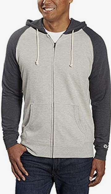 Alternative Men's Color-Blocked Eco-Fleece Champ - Athletic Style Sweatshirt, Polyester/Cotton Blend - View #9