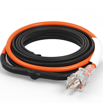 Uimoso Self-Regulating Pipe Heating Cable 9FT 5W/FT Heat Tape with Thermostat