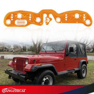 FIT FOR 87 88 89 90 91 JEEP WRANGLER NEW GAUGES PRINTED CIRCUIT BOARD ORANGE USA