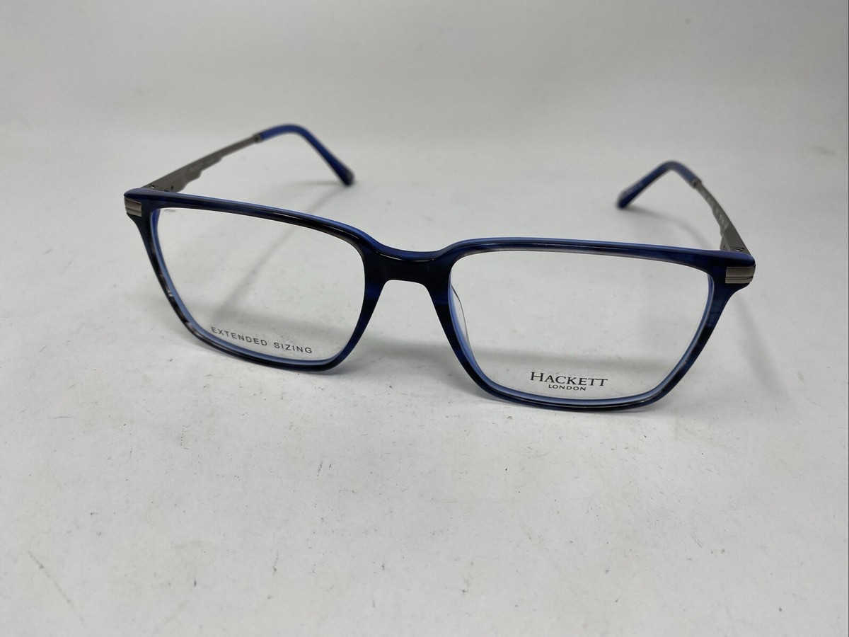 HACKETT LONDON EYEWEAR LONGLEAT HEL 1320 670 57-18-150 BLUE GRAY FLEX HINGE  RU66